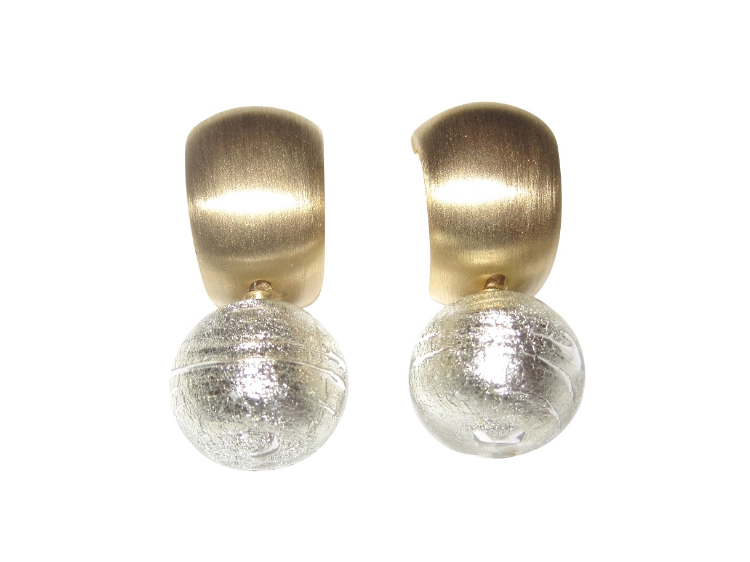 Clips Murano Creole silber (gold-platt.)