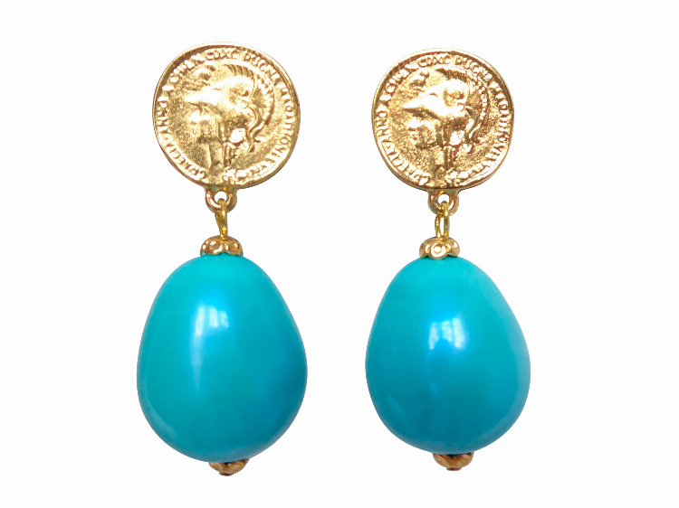 Clips Lydia groß (türkis)