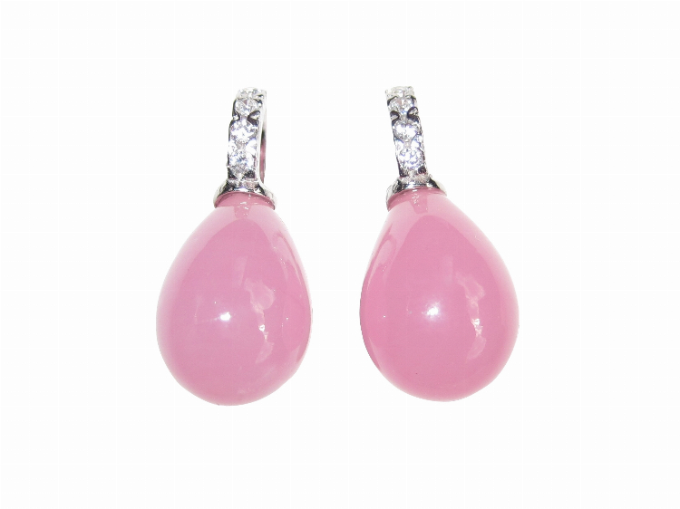 Ohrringe Lea altrosa (Zirkonia/silber)