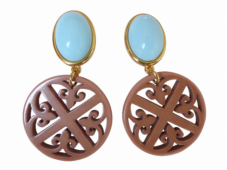 Clips Amy (hellblau/braun)