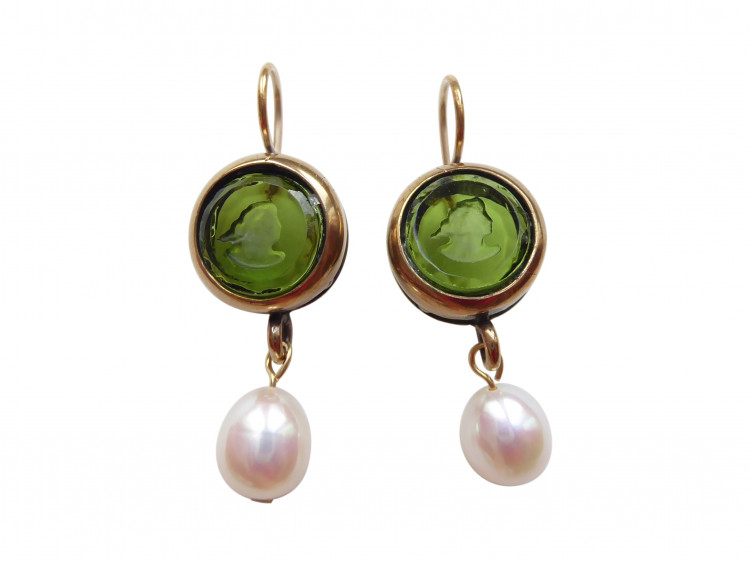 Ohrringe Bianca oliv (Bronze)