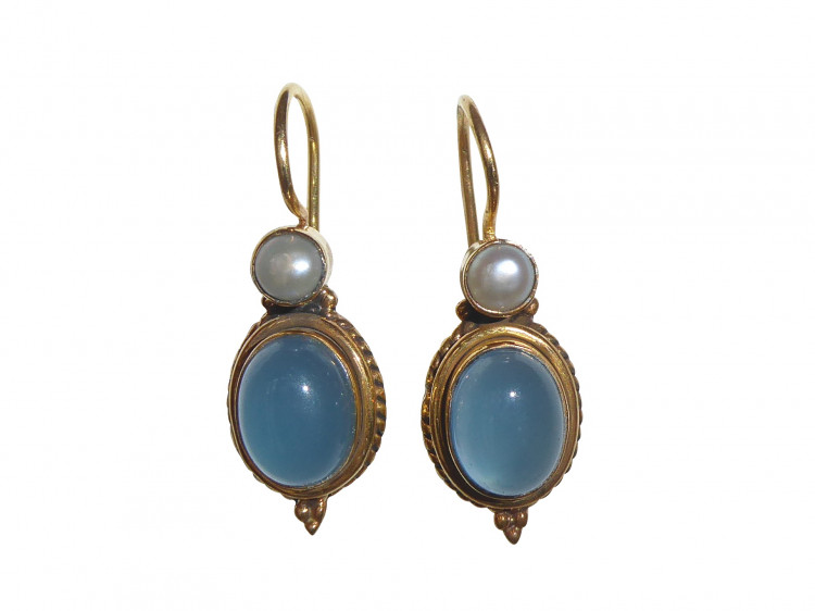 Ohrringe Medici Chalzedon