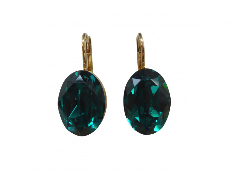 Ohrringe Ava smaragd (vergoldet)