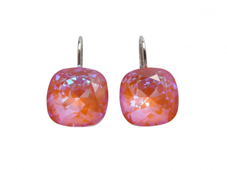 Ohrringe Romy orange (rhodiniert)