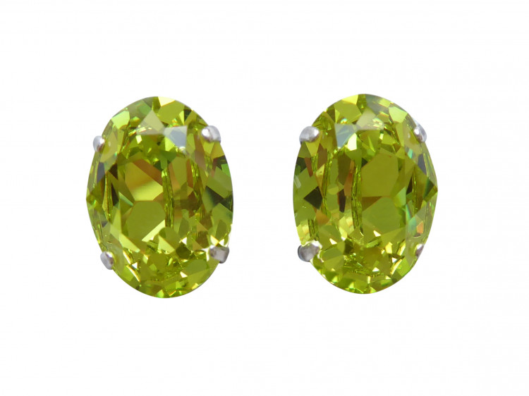 Clips Cora hellgrün (versilbert)