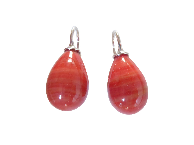 Ohrringe Lea koralle (silber)