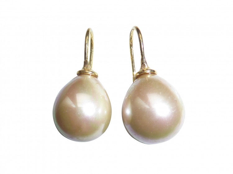 Ohrringe Dina puder (gold-platt.)