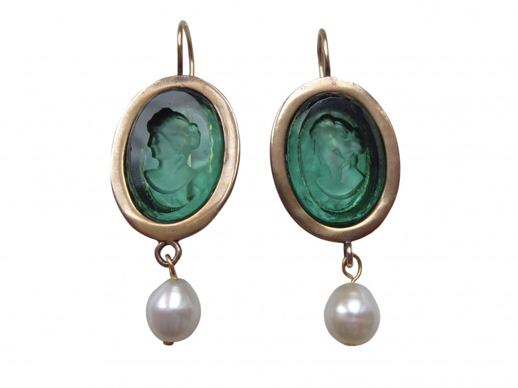 Ohrringe Quercia grün (Bronze)