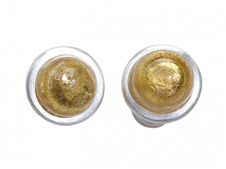 Clips Murano gold (silber)