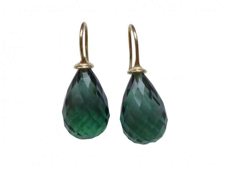 Ohrringe Mila smaragd (gold-platt.)