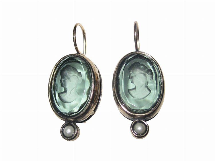 Ohrringe Luisa turmalin (Bronze)