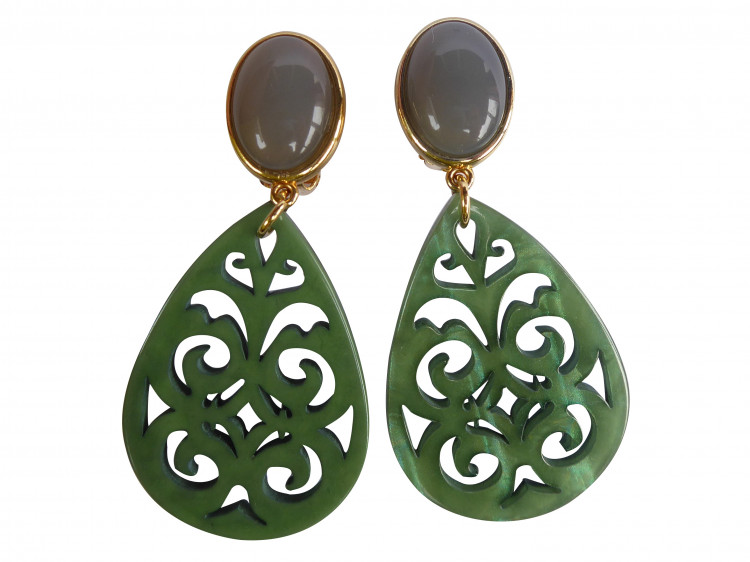 Clips Xenia (grau/grün)