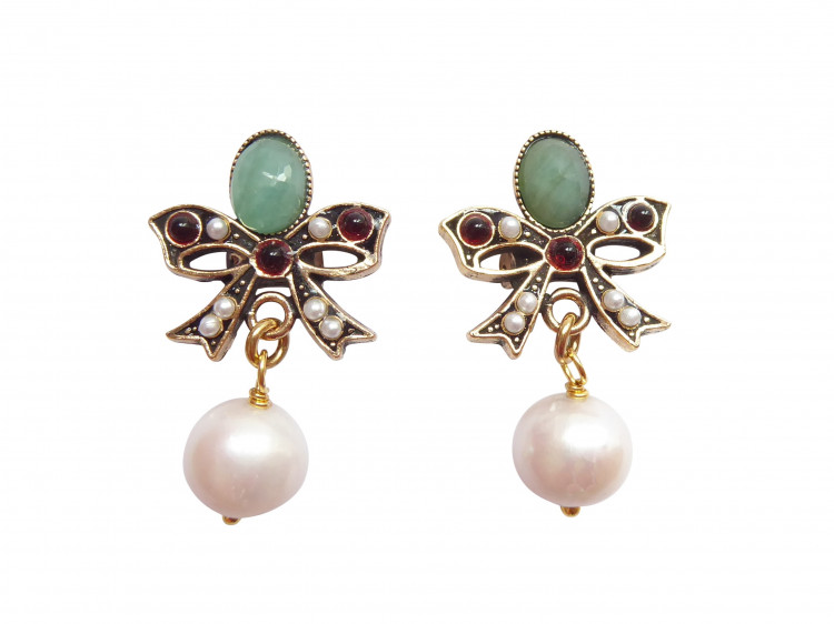 Ohrstecker Ghibellina Smaragd