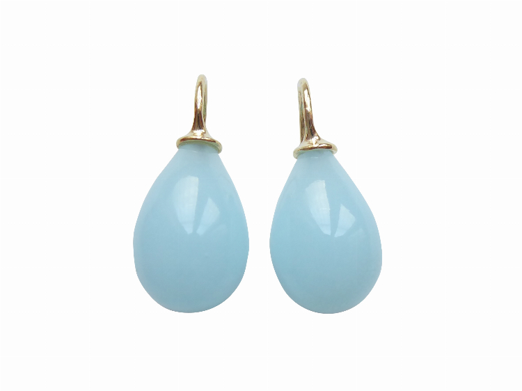 Ohrringe Lea hellblau (gold-platt.)