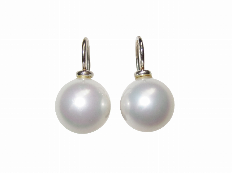 Ohrringe Diana weiß (silber)