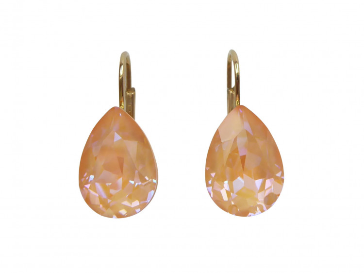 Ohrringe Maya peach (vergoldet)