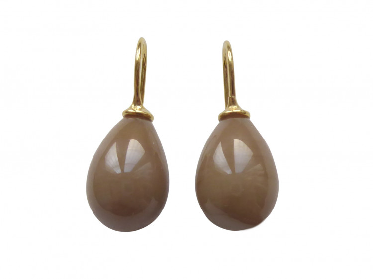 Ohrringe Lea taupe (gold-platt.)