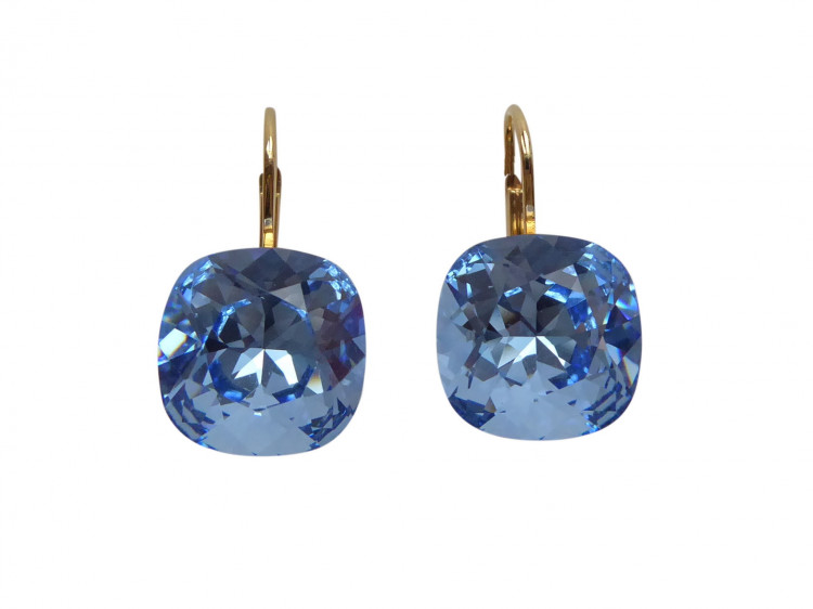 Ohrringe Romy jeansblau (vergoldet)