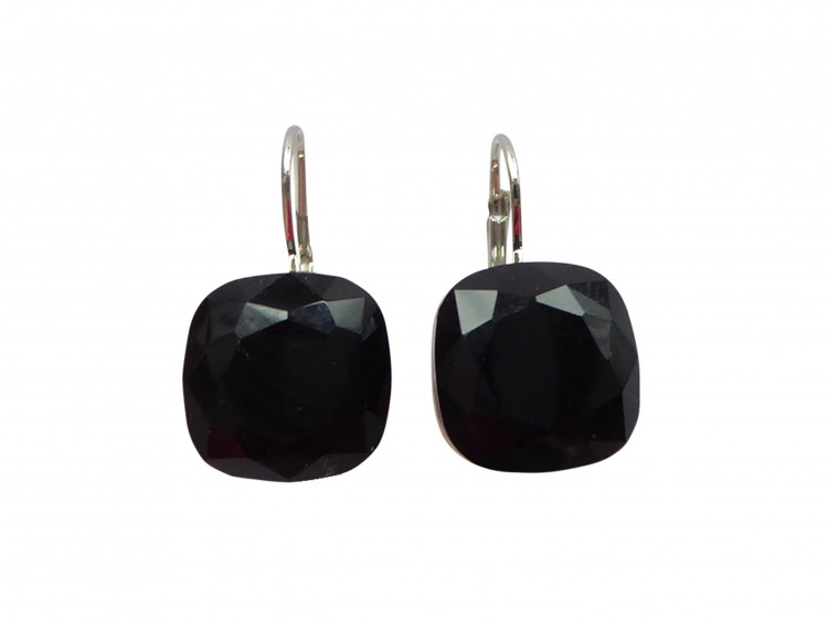 Ohrringe Romy schwarz (rhodiniert)
