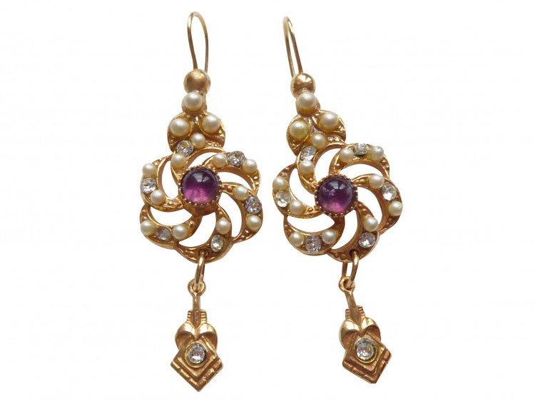 Ohrringe Callas Amethist