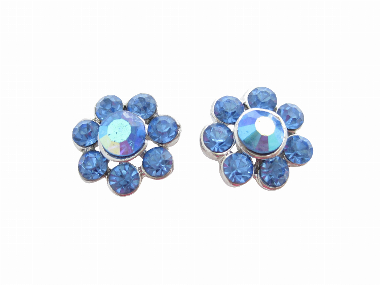 Ohrstecker Fiori blau