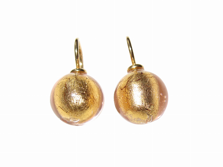 Ohrringe Murano roségold (gold-platt.)