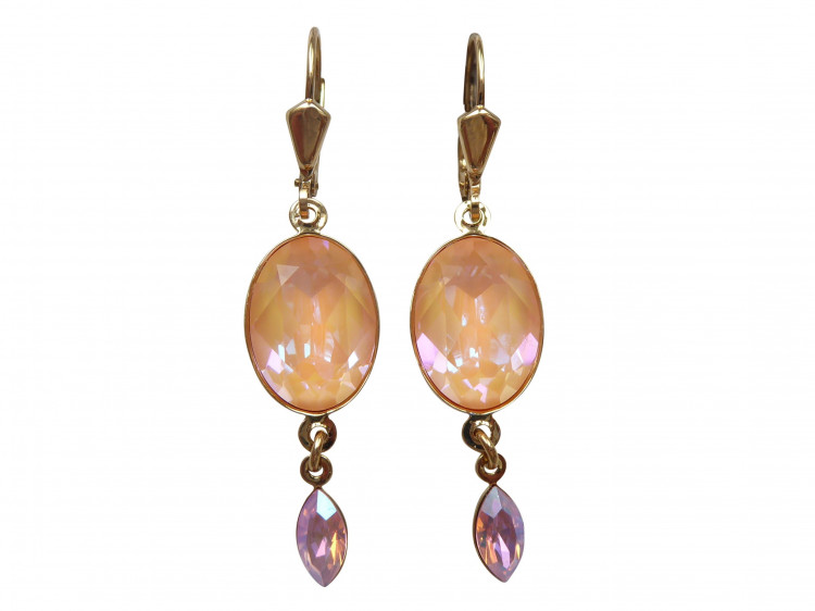 Ohrringe Luana peach (vergoldet)