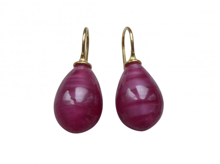 Ohrringe Lea rubin (gold-platt.)