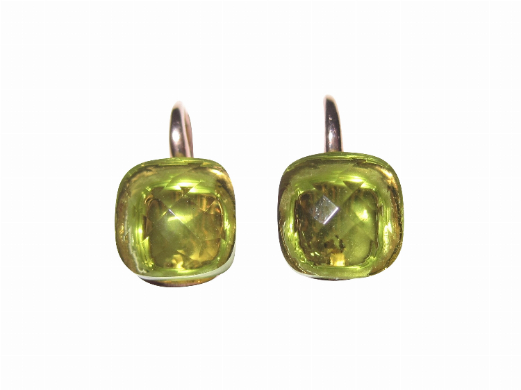 Ohrringe Pietra peridot transparent