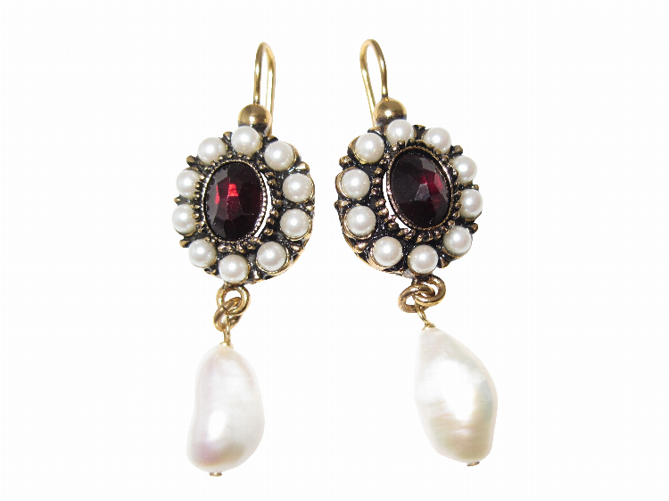 Ohrringe Lucrezia Granat