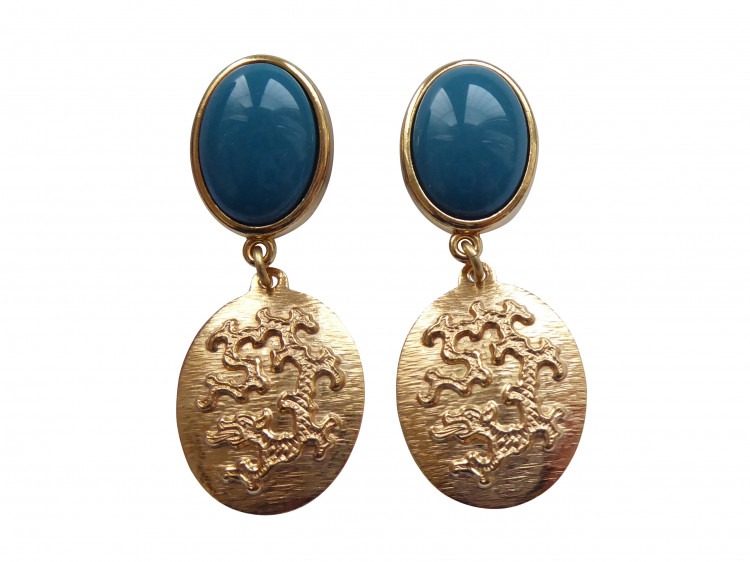 Ohrringe Amalia (petrol)