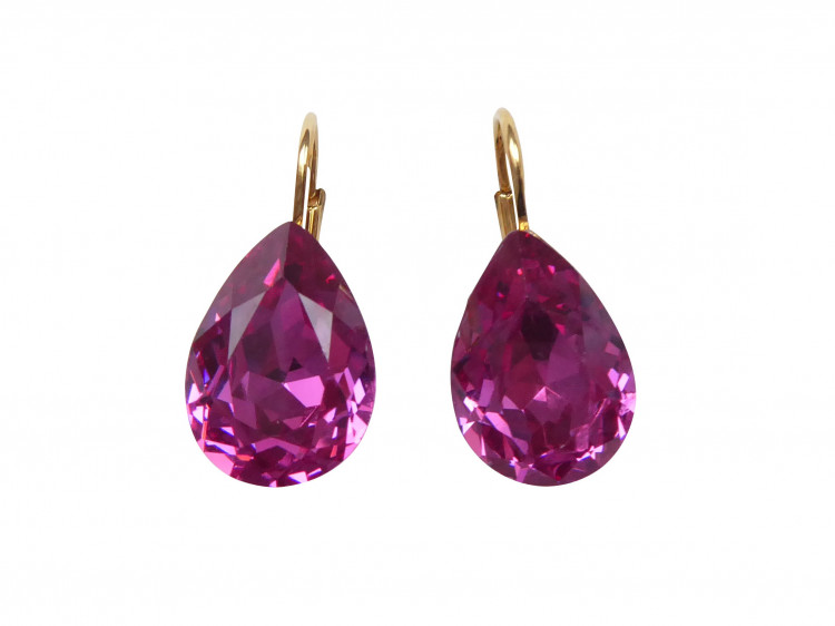 Ohrringe Maya pink (vergoldet)