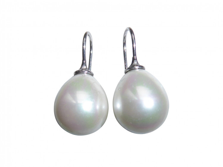 Ohrringe Dina weiß (silber)