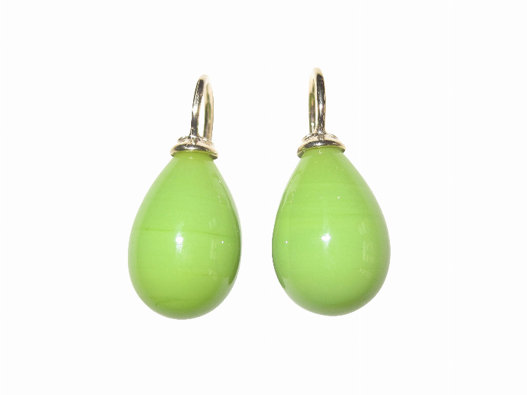 Ohrringe Lea pistazie (gold-platt.)