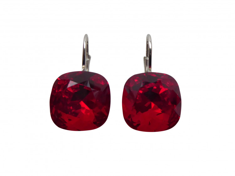 Ohrringe Romy rot (rhodiniert)