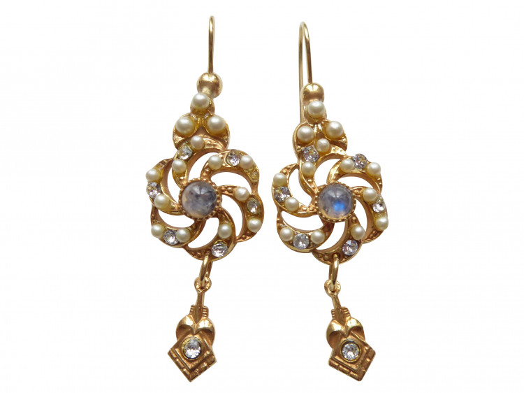 Ohrringe Callas Mondstein