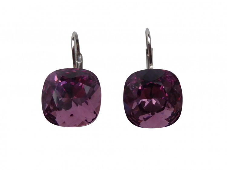 Ohrringe Romy lila (rhodiniert)
