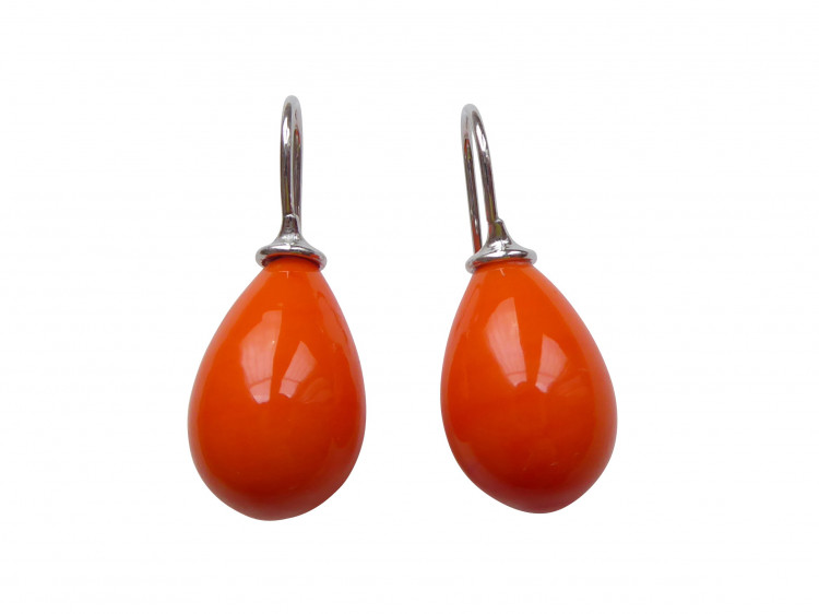 Ohrringe Lea orange (silber)