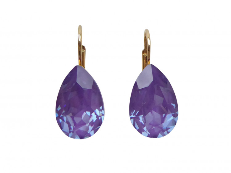 Ohrringe Maya lavendel (vergoldet)