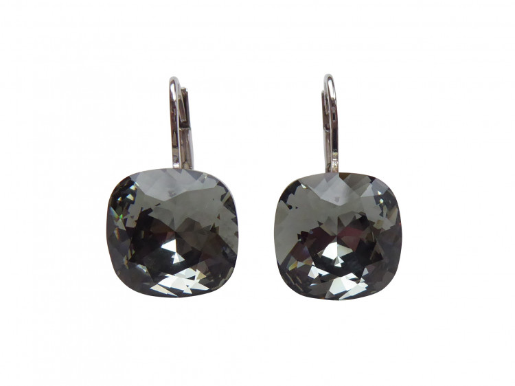 Ohrringe Romy grau (rhodiniert)