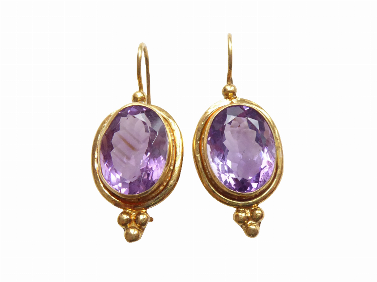 Ohrringe Marte Amethist facettiert