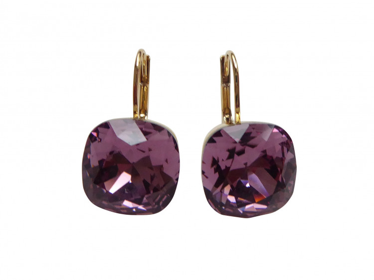 Ohrringe Romy lila (vergoldet)