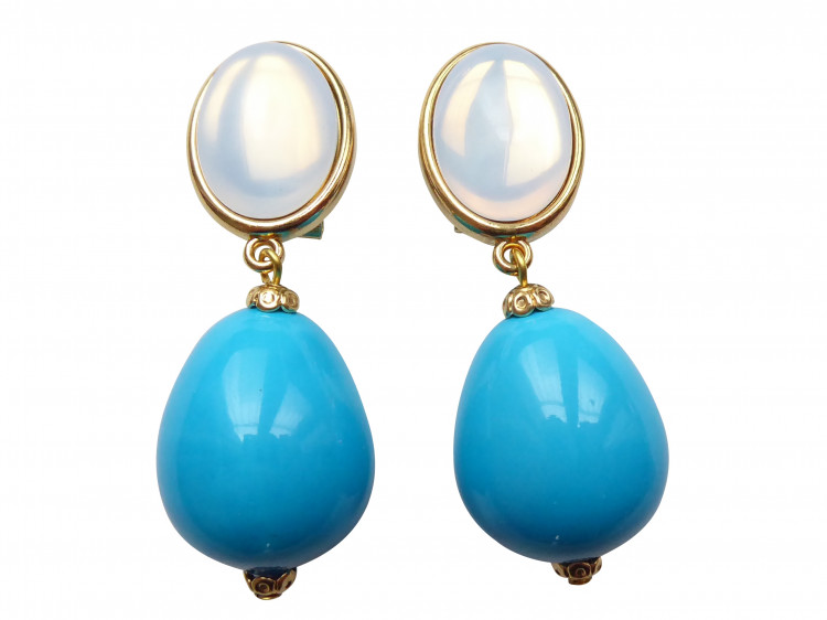 Clips Perla (mondstein/türkis)