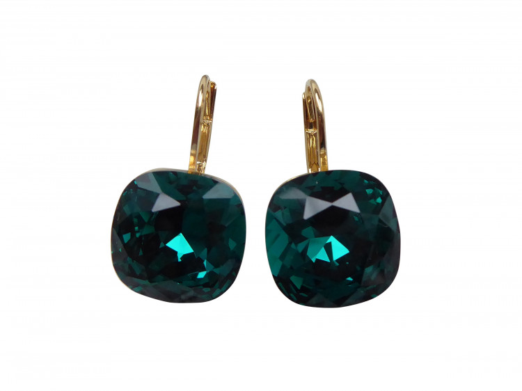 Ohrringe Romy smaragd (vergoldet)