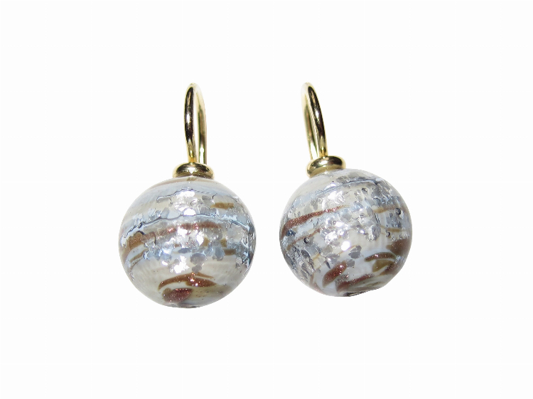 Ohrringe Murano Curacao (gold-platt.)