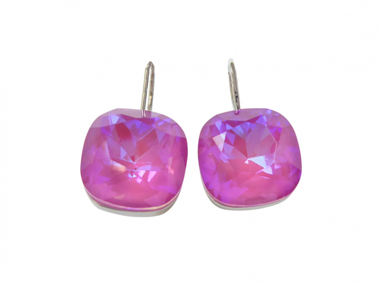Ohrringe Romy pink (rhodiniert)