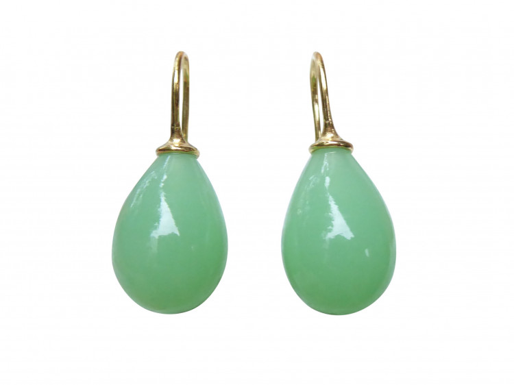 Ohrringe Lea jade (gold-platt.)