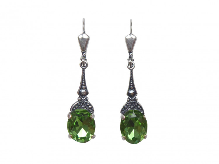 Ohrringe Bea peridot (versilbert)