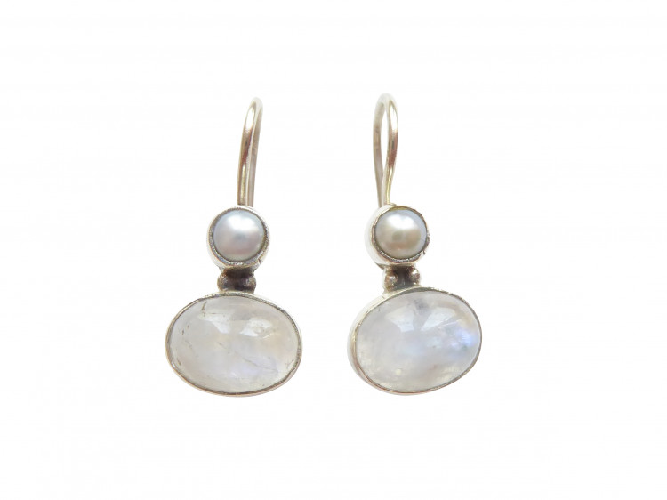 Ohrringe Puccini Mondstein (Silber)