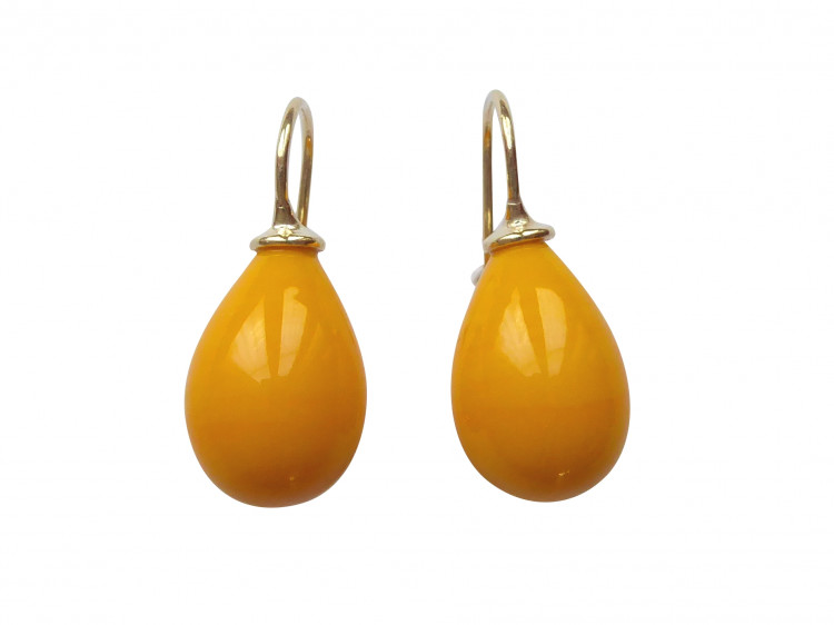 Ohrringe Lea sonnengelb (gold-platt.)